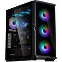 Zalman Z10 DUO arvutikorpus ZM-IF120 x4, 2x2,5'', 2x3,5'', 4x120mm ventilaatorit, 1xUSB-C, 2xUSB 3.0, Karastatud klaas