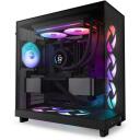 Nzxt Korpuse ventilaator RF-U24HF-B1, 2400 RPM, 75.12 cfm, 3.3 mmH2O, 8 RGB LED, must
