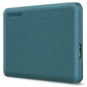 Toshiba V&auml;line k&otilde;vaketas Canvio Advance HDTCA20EG3AA, 2000 GB, 2.5", USB 3.2 Gen1, roheline, parooli autentimine