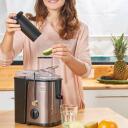 Black Decker Sulu spiede BXJE600E ES9240020B, 600W, 6,2cm, 1,2L biezumu trauks, 0,55L sulas krūze, 2 ātrumi, nerūsējo&scaron;ais tērauds