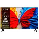 Tcl teler 32V5C, 32", 1920 x 1080, Full HD, QLED, PPI 1000, 30 ms, DVB-C, DVB-S2, DVB-T2, Wi-Fi, Ethernet LAN, Must