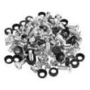 Lanberg Kinnituspolt AK-1302-S, 50 x M6, must, roostevaba teras, puuri mutrid, poldid