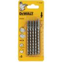 Dewalt Zāģa asmens DT2075-QZ, 68 mm, HCS, 5 gab., 4 TPI, 4 mm zoba solis, koka, plastmasas, kompozītmateriāliem
