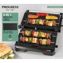 Progress Veselīga grila EK5854PVDE, 850W, 2 grilē&scaron;anas pozīcijas, nepiedego&scaron;a virsma, noņemama tauku paplāte, nesakarsto&scaron;i rokturi