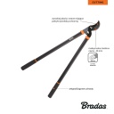 Zaru grie&scaron;anas &scaron;ķēres ar apgrie&scaron;anas asmeni, BRADAS, KT-V1211, 40 mm grie&scaron;anas diametrs, pret slīdējo&scaron;as rokturi.