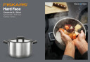 Katls HF steel, FISKARS, 1052241, 22 cm, 5 l, pelēks, ar vāku
