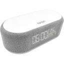 Nasa Bluetooth skaļrunis/ modinātājs SPC400, 2x5W RMS, bezvadu uzlāde 15W, USB-C, litija akumulators