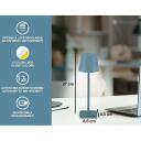 Beper Galda lampa P207ILI200, 5 V, 70 lm, 2.3 W, IP65, akumulators, USB uzlāde, regulējama gaisma