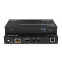Digitus HDMI pagarinātājs DS-55522, 150m, 4K 60Hz, 2x USB 1.1, PoC, metāla korpuss, sienas montāža