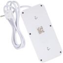 Maclean pagarinātājs MCE389 W, 6x F, 4x USB-A, 1x USB-C, 2500W, 1.5m, balts