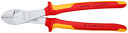 Augstas izturības diagonālie griezēji, KNIPEX, 74 06 250, VDE pārbaudīti, grie&scaron;anas jauda līdz &Oslash; 4.6 mm