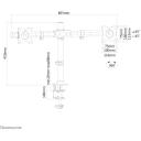 Neomounts настенный кронштейн FPMA-DCB100DBLACK, 10-27", 10 кг, VESA 75x75/100x100 мм, ручная регулировка высоты, черный