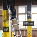 Batavia Giraffe PRO Teleskopiskās kāpnes 7063670, 3.81m, 12 pakāpieni, 150kg, alumīnijs, 4.6m darba augstums