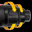 Pneumatinis šlifuoklis 1/4"; 6,3 baro. 113 l/min. YT-09632 YATO