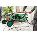 Bezvadu galda zāģis, HIKOKI, C3610DRJW4Z, 36 V, 254 mm, bezsuku motors, ātra bremzē&scaron;ana, liela darba virsma.