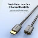 Vention HDMI-A isane HDMI-A emane 4K kaabel 1 m must, 18 Gbit/s, 3D, 60 Hz, kuldkontaktid
