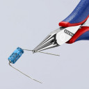 Elektronikas knaibles, Knipex, 35 32 115 SB, spoguļpulēta galva, 115 mm, ar daudzkomponentu rokturiem