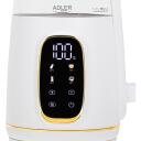 Adler Kettle with LED Display AD 1305wg, 2200 W, 1.7 L, Plastic, 360&deg; rotational base, White/Gold