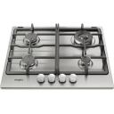 Whirlpool Gāzes plīts TGML661IXR, 7800 W, 4 degļi, 2x1650 W, 1x3500 W, 1x1000 W, nerūsējo&scaron;ais tērauds, čuguna balsti