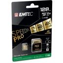 Emtec microSDXC 128GB UHS-I U3 V30 SpeedIN Pro ECMSDM128GXC10SP, 128GB, 100MB/s, 50MB/s, UHS-I, V30, Class 10