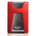 Adata HDD AHD650-1TU31-CRD 1TB, 2.5", USB 3.2 Gen 1, punane, kolmekihiline l&ouml;&ouml;gikindel, LED-indikaator