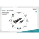 Digitus USB 2.0 seeriaadapter DA-70156, 80 cm, RS232, USB A isane, DB9 isane, Andmeedastuskiirus 1 Mbps