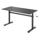 Sbox K&auml;si-Seisev Laua MD-220, 700-1170mm, 1400x600mm, 40kg, teras, must
