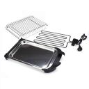 Jata elektriskais grils BQ101R, 2400 W, 34 x 24 cm, 2 līmeņi, nerūsējo&scaron;ā tērauda paplāte, viegli tīrāms
