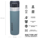 Terminis butelis The Quick Flip Water Bottle Go 0,71L mėlynai pilkas; 2809149093 STANLEY