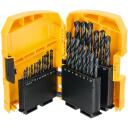 Dewalt HSS-R melnā oksīda metāla urbju komplekts DT5930-QZ 29 gab., 1-13 mm, 118&deg; punkts, apaļ&scaron; kāts