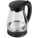 Adler | Kettle | AD 1274 | Standard | 2200 W | 1.7 L | Plastic/Glass | 360&deg; rotational base | Black/Transparent