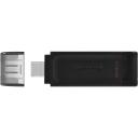 Kingston DataTraveler 70 DT70/64GB, 64 GB, USB-C, 3.2 Gen 1, must, 1 tk