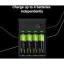 Green Cell Laadija GRSETGC01, 4x AA, 2000mAh, Ni-MH, 1,5V, &uuml;lekoormuse, termilise, ahelakaitse