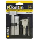 Keltin Užrakto cilindras su rankenėle K02705, 30/30G mm, 3 raktai, 25 000 ciklų, aliuminis, ZnAl lydinys