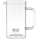 Resto Tējkanna 90503, 600 ml, Melna, Borosilikāta stikls, Plastmasas filtrs, Plastmasas vāks, Kvadrāta forma