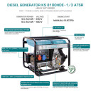 Дизельный генератор KS 8100HDE-1/3 ATSR (EURO V) KONNER & SOHNEN