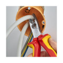 Izolētas noņem&scaron;anas knaibles, Knipex, 13 46 165 SB, 165 mm, VDE testētas, hromētas, ar daudzkomponentu rokturiem, piemērotas 1.5 un 2.5 mm&sup2; vadiem.