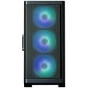 Zalman M4 ARGB x4 Black, M4 Black, 2x2,5'', 1x3,5'', 4 ventilaatorit, RGB, karastatud klaas, must