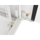 Lanberg Seinale kinnitatav rack WF01-6612-10S, 600x600mm, 12U, max. 60kg, IP20, klaasuks, 4 vertikaalset riba