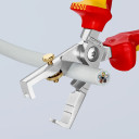 Vadu atdalītājs ar kabelu &scaron;ķērēm, KNIPEX, 13 66 180 T, &Oslash; 5 mm, VDE pārbaudīts, hromēts