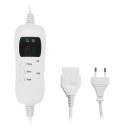 Elektriskā mīkstā sega 160&times;180 cm ar 7 apsildes līmeņiem 110&ndash;120 W vienai personai mazgājama koralflīsa brūna CR7418 Camry