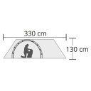 Telts 'Hyggelig', Origin Outdoors, R310873, viegla, plaša, 3 personām, kompakta izmēra