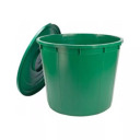 Ūdens muca 500L ar vāku un krānu Ø100x82cm 2144515 STEFANPLAST