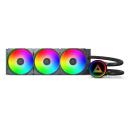 Montech CPU Au&scaron;intuvas LIGHTFLOW ARGB 360 (B), 3 ventiliatoriai, 129.5 m&sup3;/h, 2.39 mmH2O, FDB, 400 mm vamzdžiai