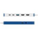 Hyper dokstatsioon Flex HD4103BUGL, 2xHDMI, 4K, valge/sinine