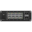 Teltonika L&uuml;liti 8 GbE, 2 SFP porti TSW210000040, 8x10/100/1000, 2xSFP, 20 Gb/s, alumiiniumkorpus, DIN-raudtee paigaldus