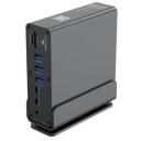 Gembird adapteris 15-in-1 A-CF-COMBO15-01 USB-C 4 AF, 2 HDMI, 1 DisplayPort, 1 RJ45, 1 audio, 1 kortelių skaitytuvas, pilkas
