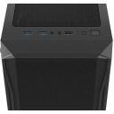 Natec FURY SHOBO KORPUSS SH4 RGB MIDI TORNEI AR LOGU, NFO-2153, 2x2.5, 2x3.5, 1x120mm, 1xUSB 2.0, 2xUSB 3.2, melns