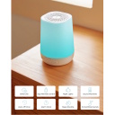 Vaiki&scaron;ka naktinė LED atmosferinė lempa su balto triuk&scaron;mo ir miego melodijų funkcija 7 spalvos 34 garso režimai 12 cm balta WN002-WH00BA-A Momcozy