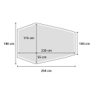 Telts 'Hyggelig', Origin Outdoors, R310871, viegla, plaša, kompakta izmēra, 1 personai